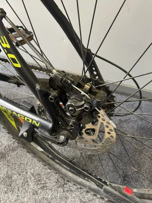 ROWER KROSS HEXAGON 3.0 RAMA L KOŁA 27 CALI CZARNO ŻÓŁTY