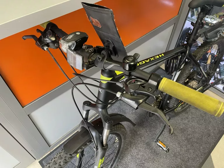 ROWER KROSS HEXAGON 3.0 RAMA L KOŁA 27 CALI CZARNO ŻÓŁTY
