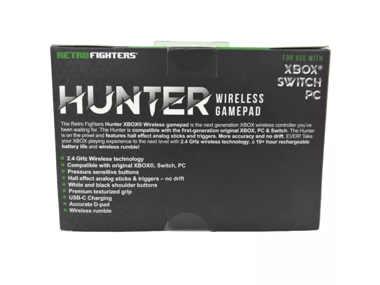 PAD BEZPRZEWODOWY XBOX/SWITCH/PC RETRO FIGHTERS HUNTER PLOMBA
