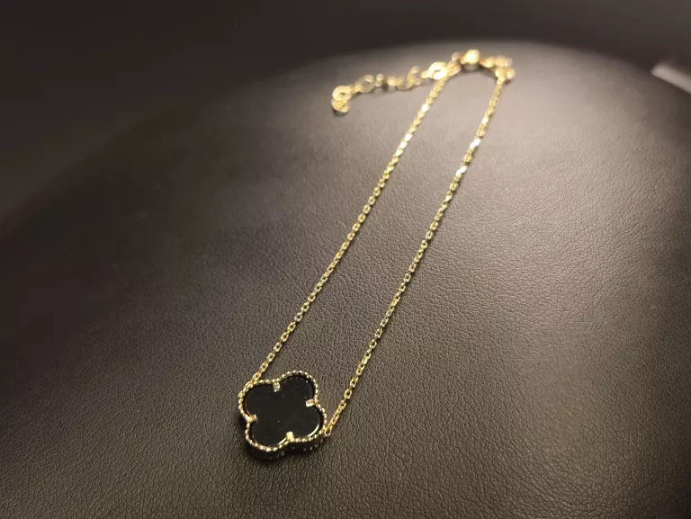 zlota-bransoletka-kwiatek-z-czarna-masa-585237g-stan-11323-2