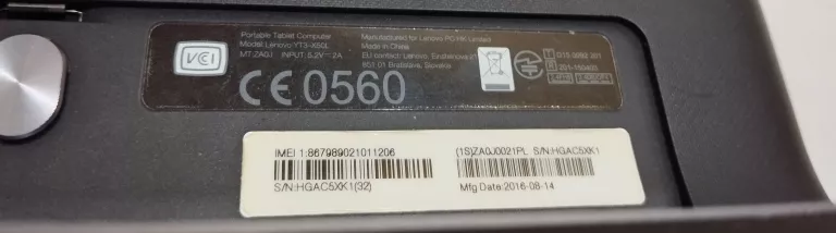 TABLET LENOVO YOGA TAB 3
