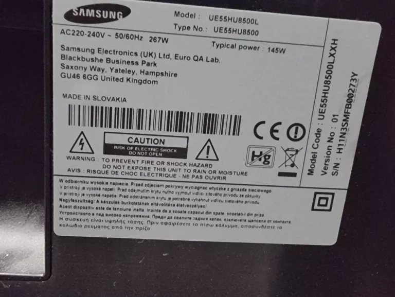 TELEWIZOR SAMSUNG UE55HU8500L