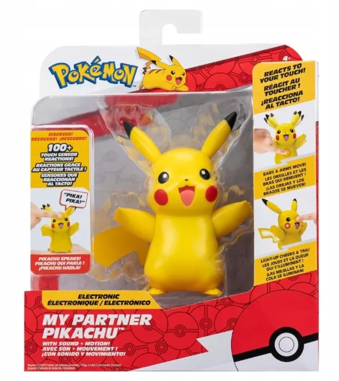 POKEMON MY PARTNER PIKACHU INTERAKTYWNA FIGURKA