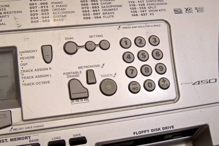 KEYBOARD YAMAHA PSR-450
