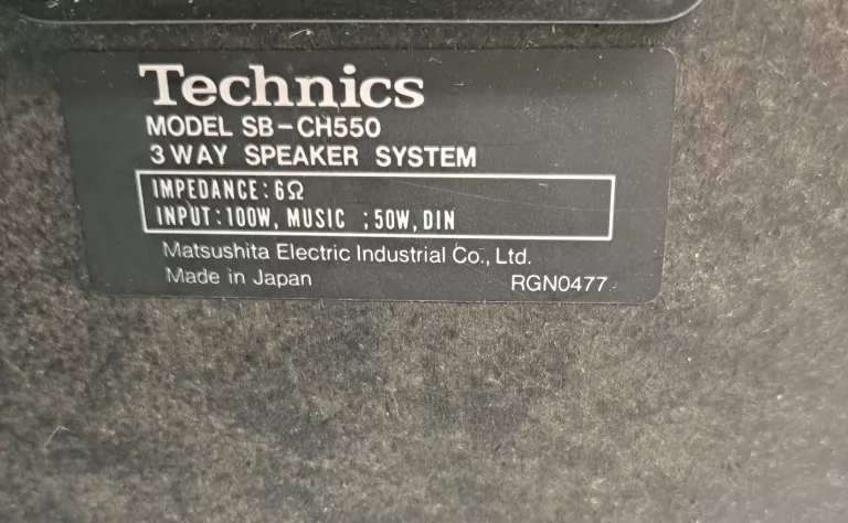 KOLUMNY TECHNIC SB-CH550 Z WZACNIACZEM SONY TA-F117R