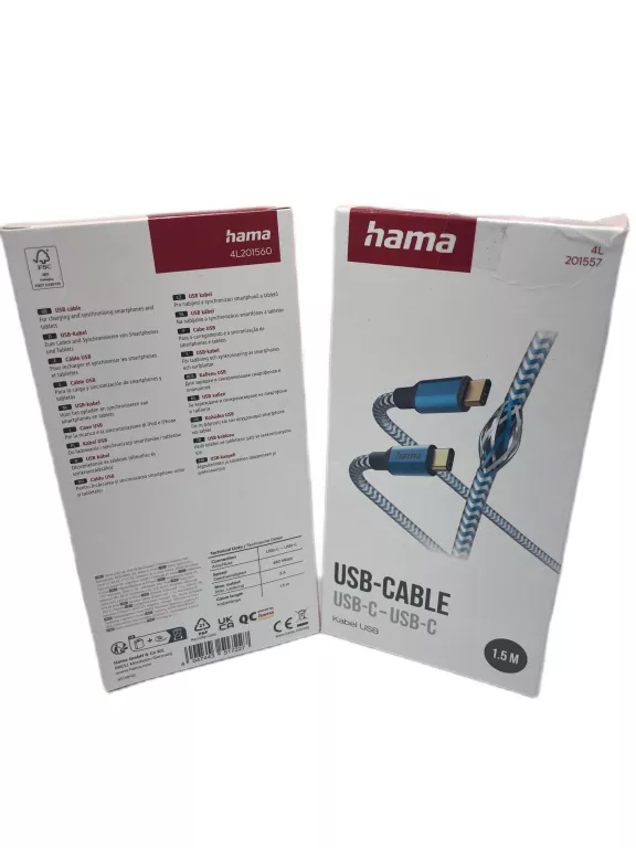KABEL HAMA USB C-USB C RÓŻNE KOLORY