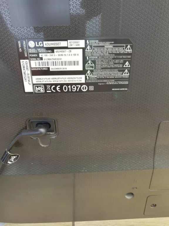 TV LG 43UH6507