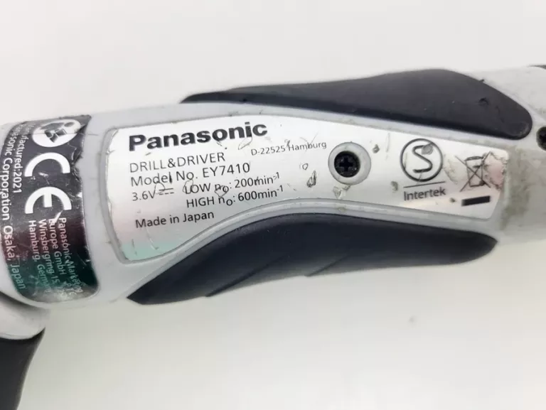 WKRĘTAK PANASONIC EY7410 3.6V, 1.5AH ŁADOWARKA PANASONIC EYOL11