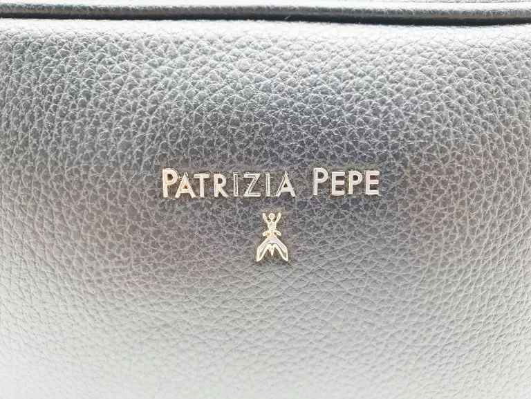 CZARNA SKÓRZANA LISTONOSZKA PATRIZIA PEPE