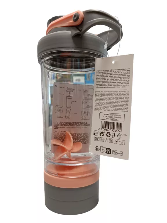 KUBEK SHAKER Z POJEMNIKIEM RÓŻOWY PEPCO