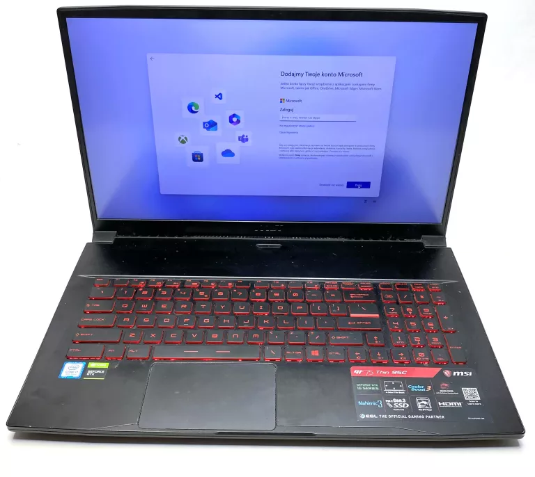 LAPTOP MSI GF75 THIN 9SC 17,3 "