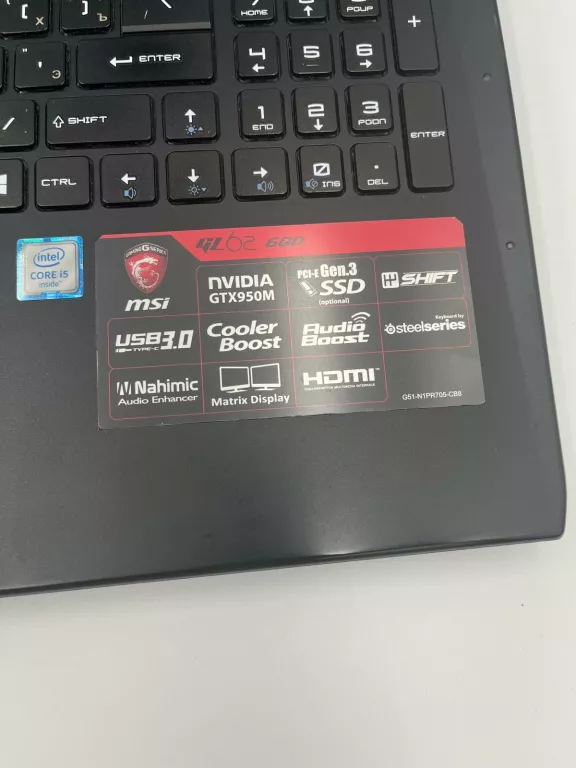 MSI GL62 7QF I5-6300HQ 15.6'' 24GB 128GB SSD GTX 950M