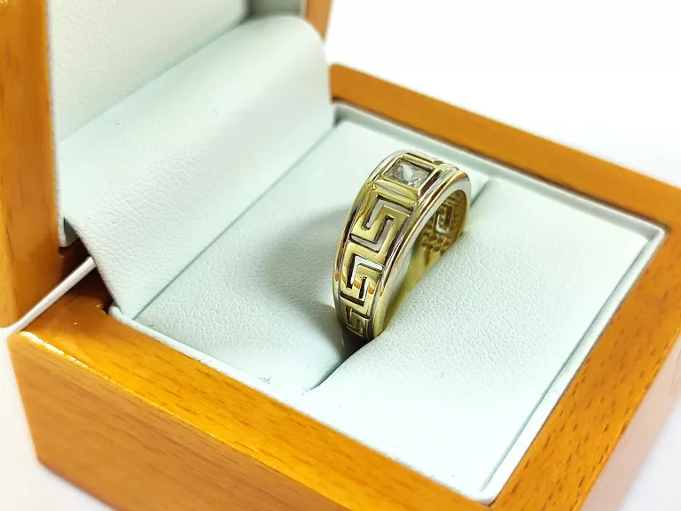 zloty-pierscionek-z-cyrkonia-wzor-grecki-585-317g-r16-stan-11323-2