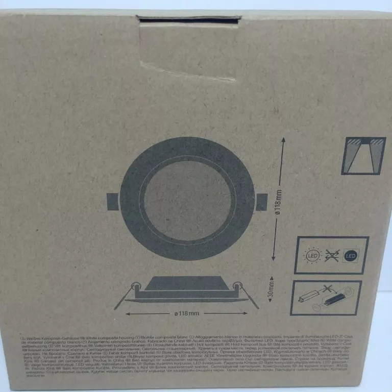 PANEL LED PODTYNKOWY 6W 4000K SLIM LEDVANCE DN105