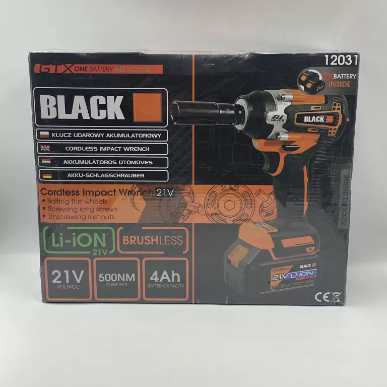 KLUCZ UDAROWY AKUMULATOROWY BLACK 12031 NOWY! POLECAM!