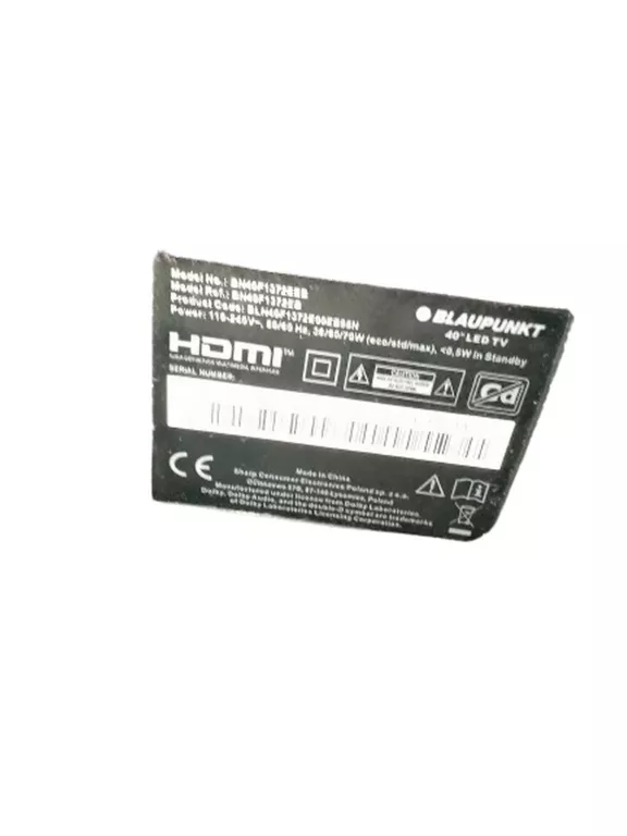 TELEWIZOR LED BLAUPUNKT BN40F1372EEB 40