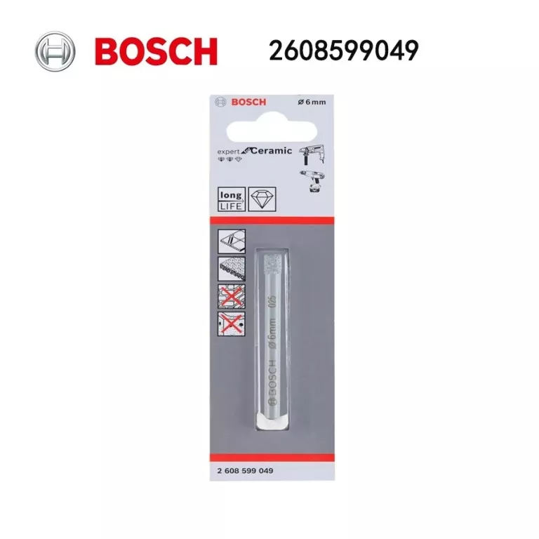 WIERTŁO DIAMENTOWE BOSCH CERAMIC EXPERT 2 608 599 049 FI 6MM