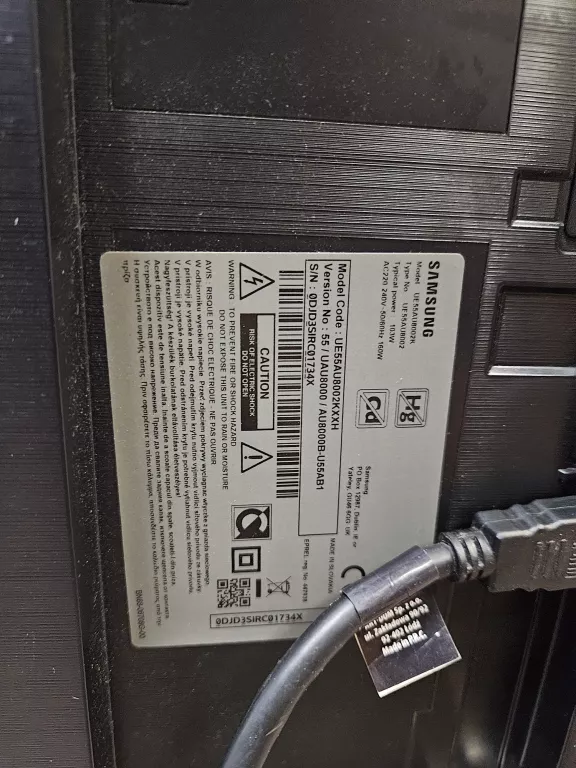 TELEWIZOR SAMSUNG UE55AU8002K 55" LED 4K TIZEN PILOT NOGI