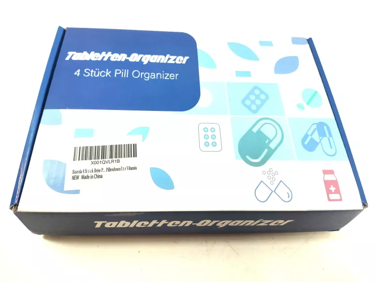ORGANIZER NA TABLETKI ZESTAW 4 SZTUK ZDROWIE/SIŁOWNIA