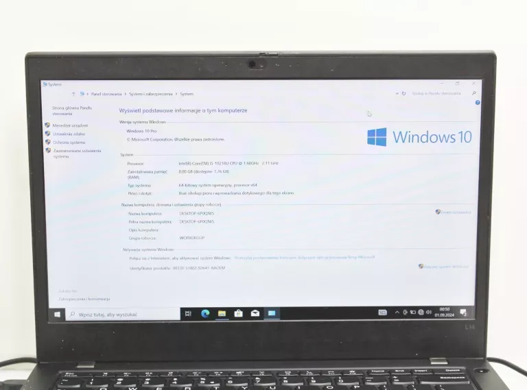 LAPTOP LENOVO THINKPAD L14 8/256GB I5-10210U