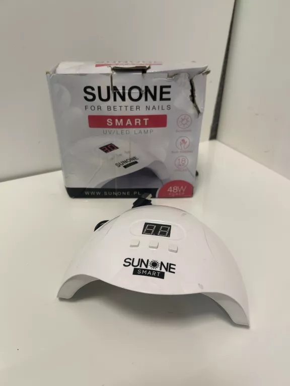LAMPA UV LED SUNONE SMART 48W DUAL LED BIAŁA PUDEŁKO
