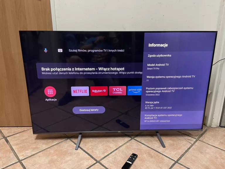 TELEWIZOR TCL 55C725 + PILOT