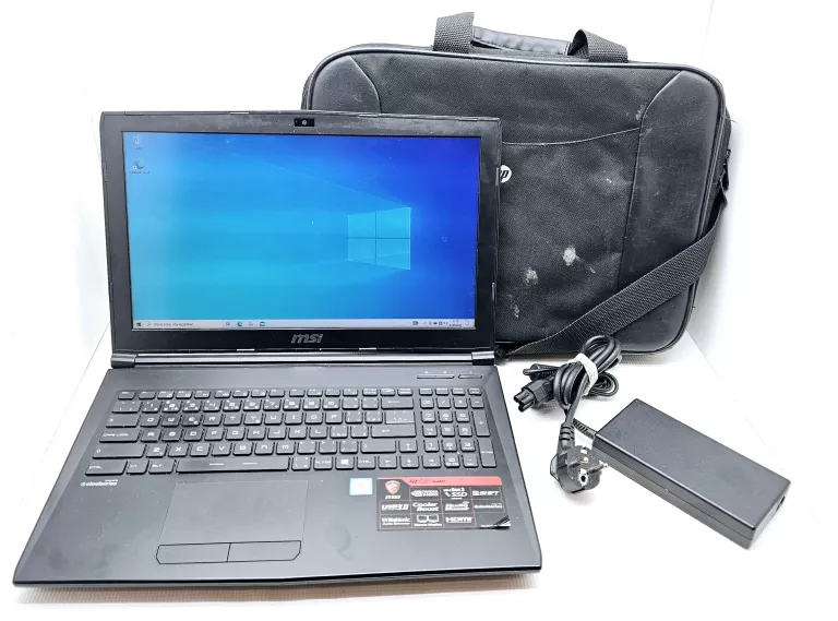 LAPTOP MSI GL62 6QC/ 256SSD/I5 6 GEN/8RAM/GFORCE 940MX W TORBIE + ŁAD OPI