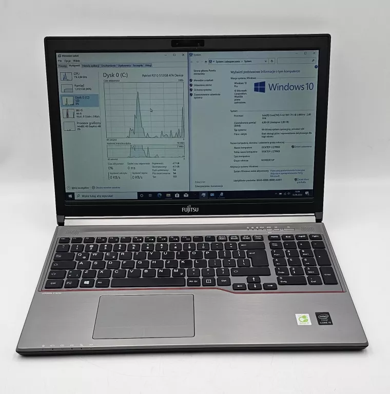 FUJITSU LIFEBOOK E754 I5-4210M 4GB 512GB SSD WIN10P + ZASILACZ