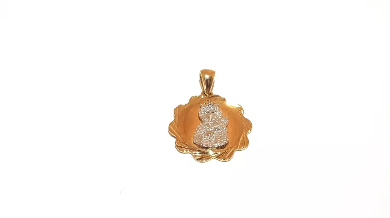 ZŁOTA ZAWIESZKA WISIOREK APART MATKA BOSKA 0,97G PR375 1,5CMX1,5CM