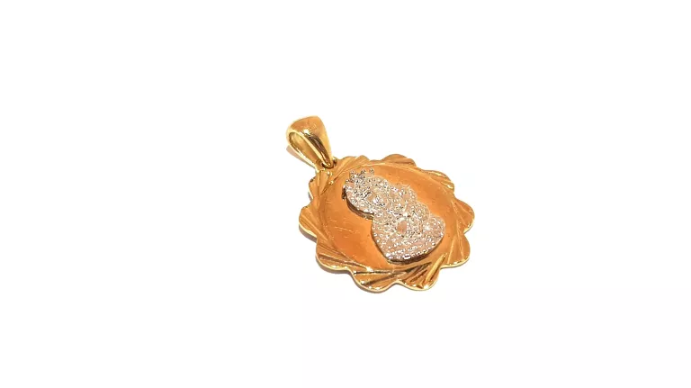 ZŁOTA ZAWIESZKA WISIOREK APART MATKA BOSKA 0,97G PR375 1,5CMX1,5CM