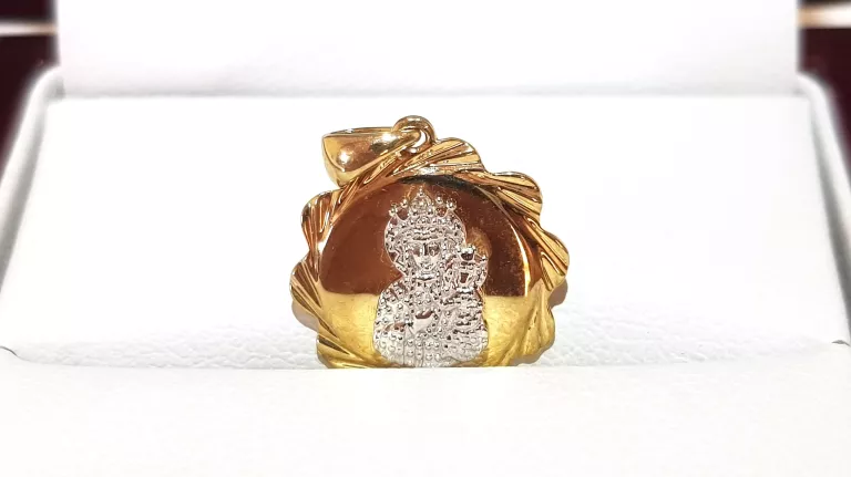 ZŁOTA ZAWIESZKA WISIOREK APART MATKA BOSKA 0,97G PR375 1,5CMX1,5CM
