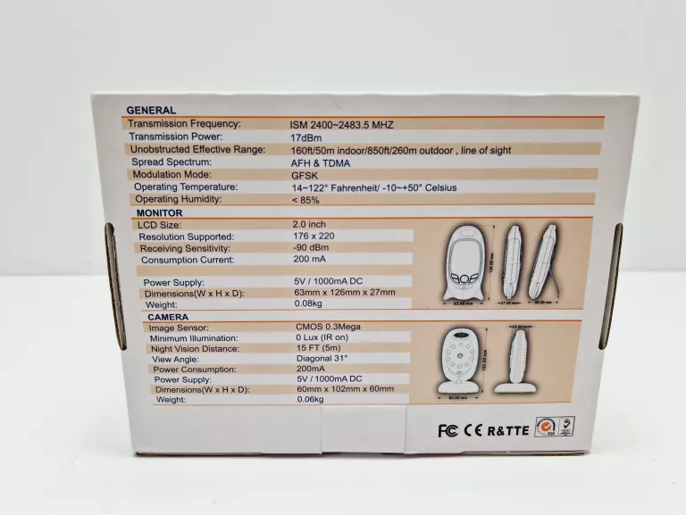 NIANIA ELEKTRONICZNA BABY MONITOR VB601
