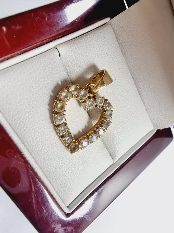 ZŁOTA  ZAWIESZKA SERDUSZKO W:3,67 PR585