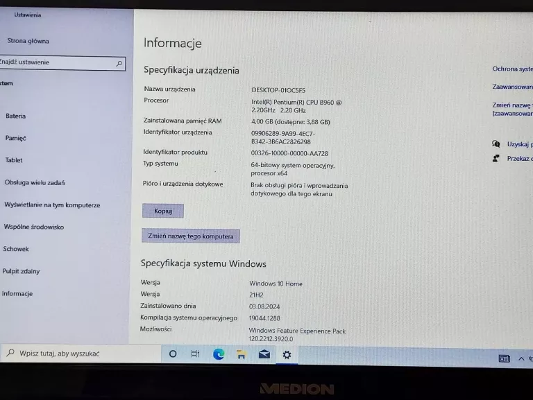 LAPTOP MEDION AKOYA E6234
