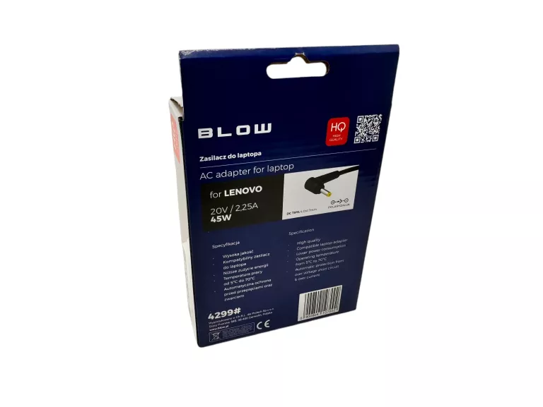 ZASILACZ ŁADOWARKA DO LAPTOPA HP COMPAQ 19V 33W 1,75A 4,0X1,70MM