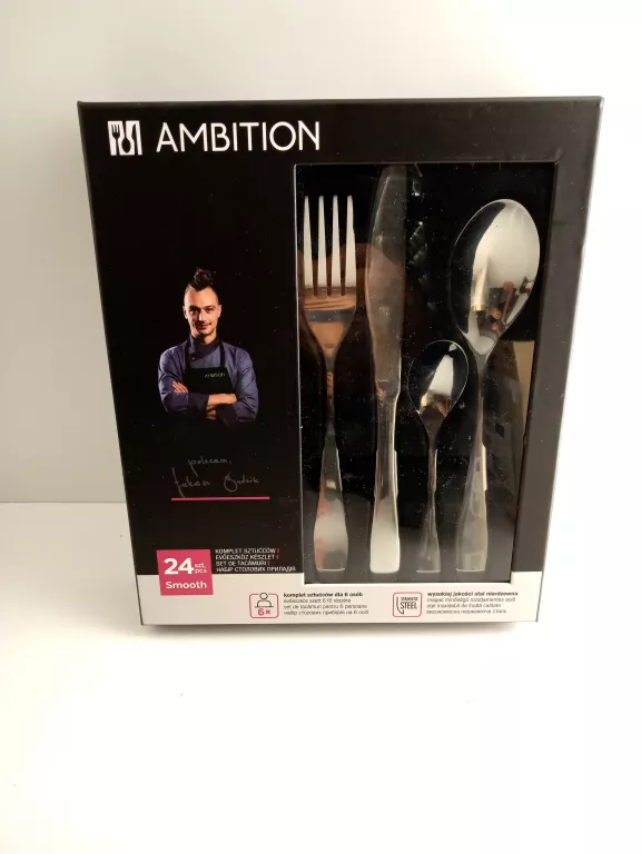 SZTUĆCE AMBITION SOOMTH 24 EL DLA 6 OS POŁYSK KOMP