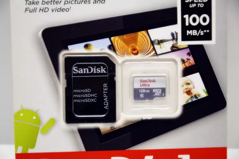 KARTA PAMIĘCI SANDISK ULTRA MICROSDXC 128 GB CLASS 10 UHS-I 100 MB/S