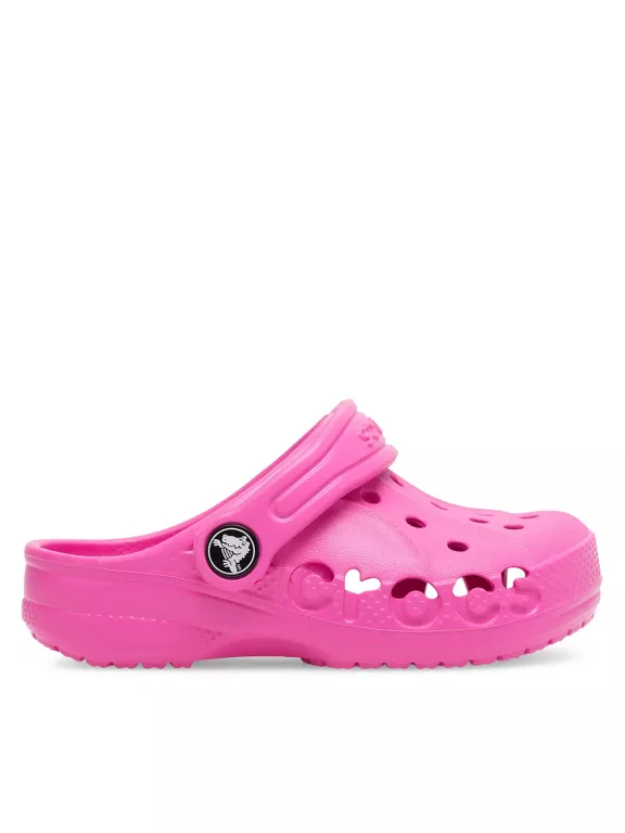 DZIECIĘCE LEKKIE BUTY KLAPKI CHODAKI CROCS BAYA CLOG RÓŻOWE ROZMIAR 22/23