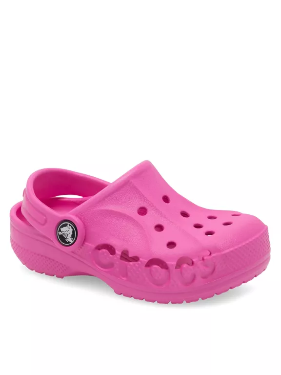 DZIECIĘCE LEKKIE BUTY KLAPKI CHODAKI CROCS BAYA CLOG RÓŻOWE ROZMIAR 22/23