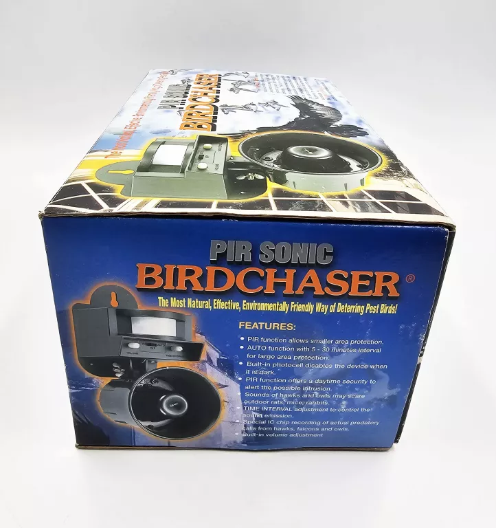 DŻWIĘKOWY ODSTRASZACZ PTAKÓW BIRDCHASER