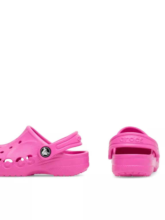 DZIECIĘCE LEKKIE BUTY KLAPKI CHODAKI CROCS BAYA CLOG RÓŻOWE ROZMIAR 22/23