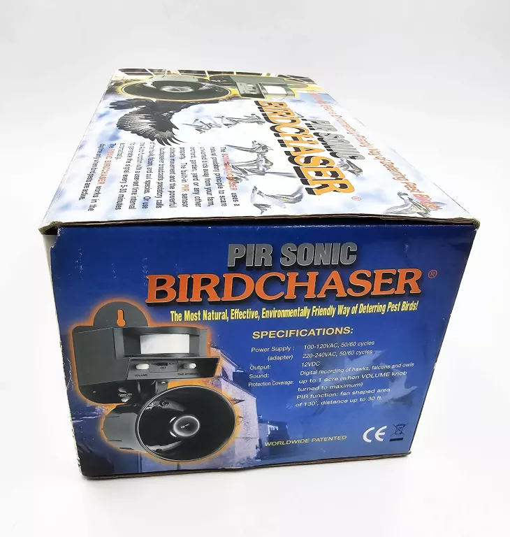 DŻWIĘKOWY ODSTRASZACZ PTAKÓW BIRDCHASER