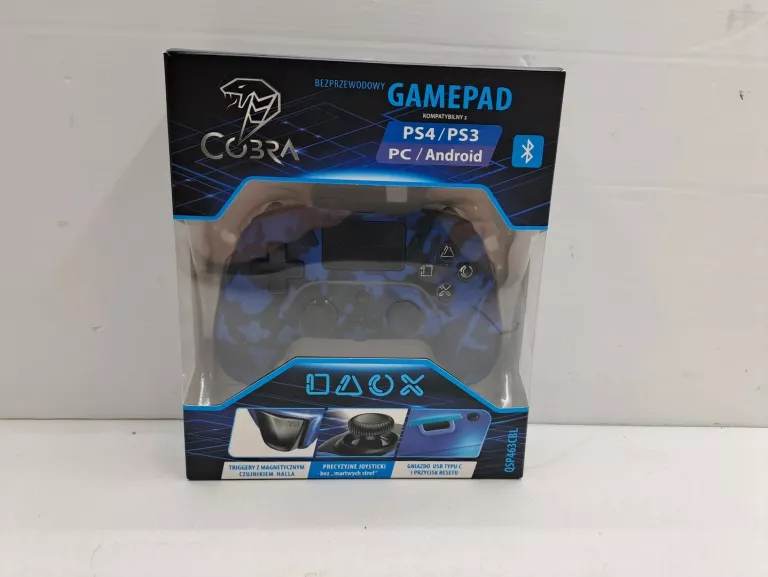 KONTROLER COBRA QSP453BL PC PS3 PS4 NIEBIESKI