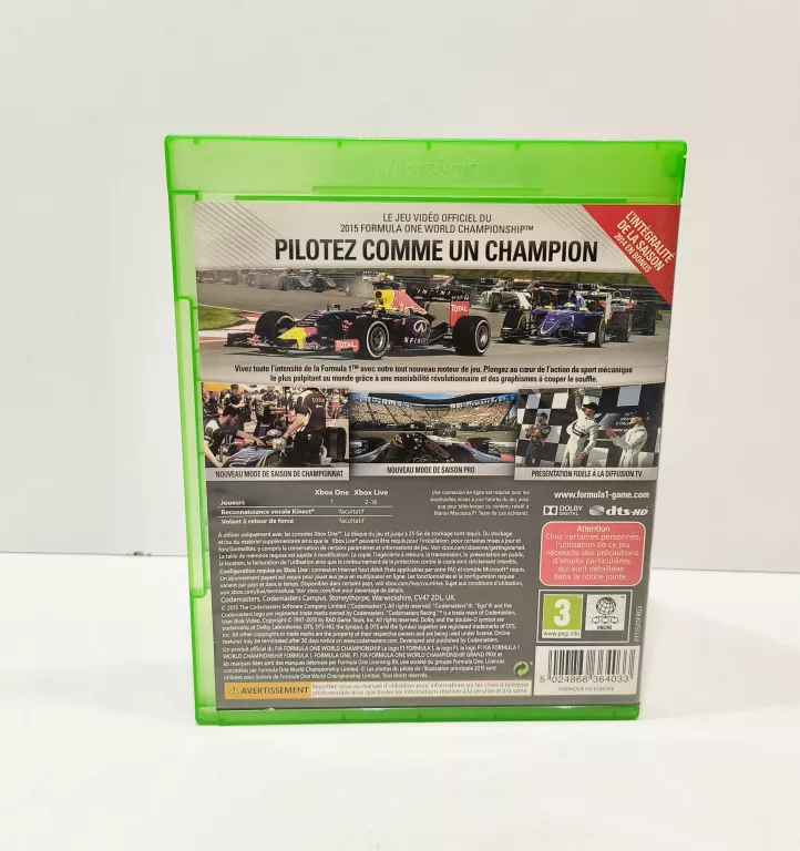 GRA XBOX ONE F1 2015