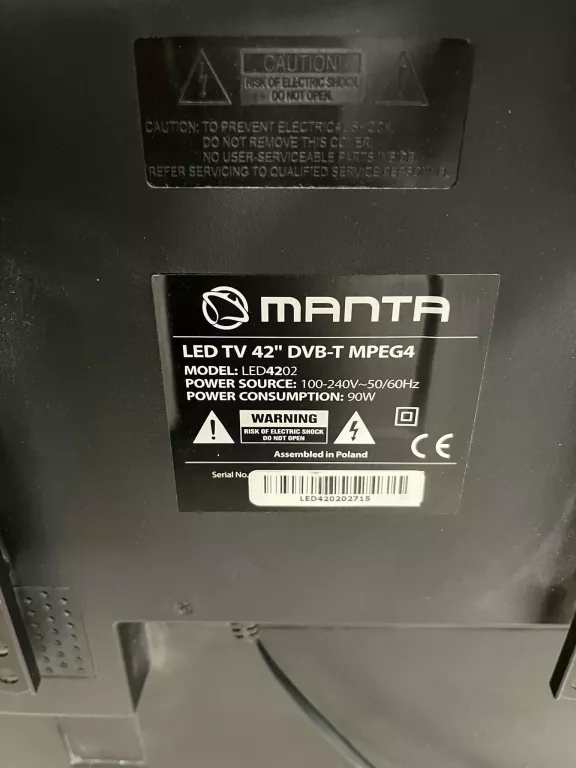 TELEWIZOR MANTA 42 LED 4202