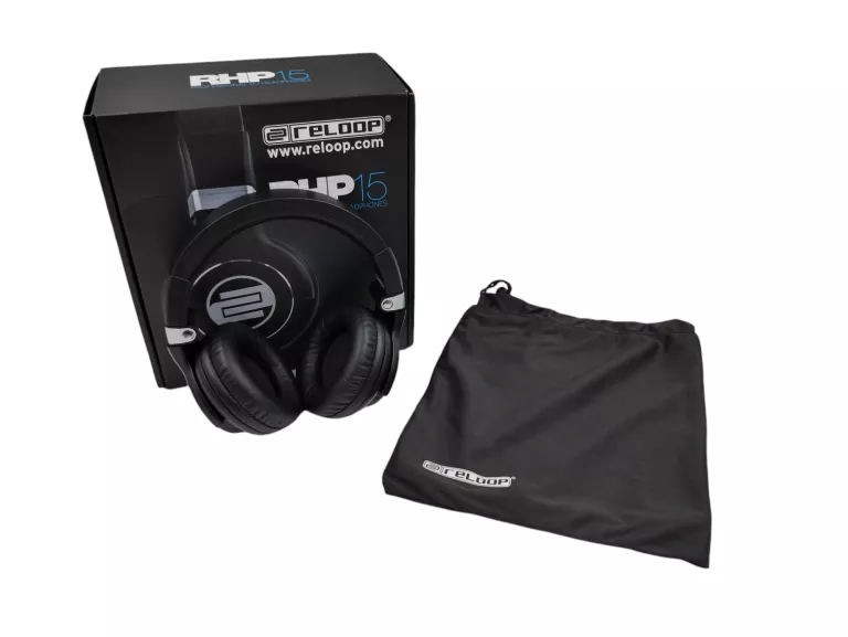 SŁUCHAWKI STUDYJNE RELOOP RHP-15 + PUDEŁKO + WOREK