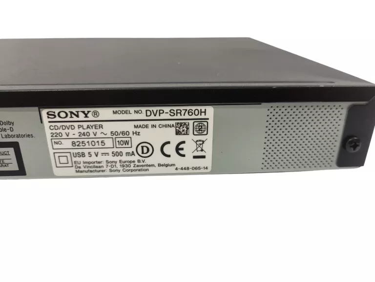 DVD PLAYER SONY DVP-SR760H