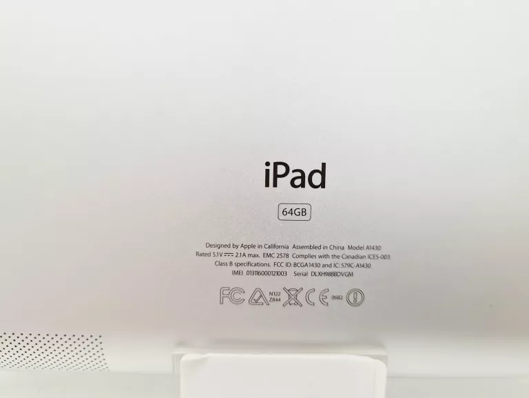 TABLET IPAD 4G 64GB A1430 OPIS