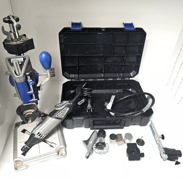 NARZĘDZIE WIELOFUNKCYJNE DREMEL 4000 + STOJAK WIERTARSKI WORKSTATION 220