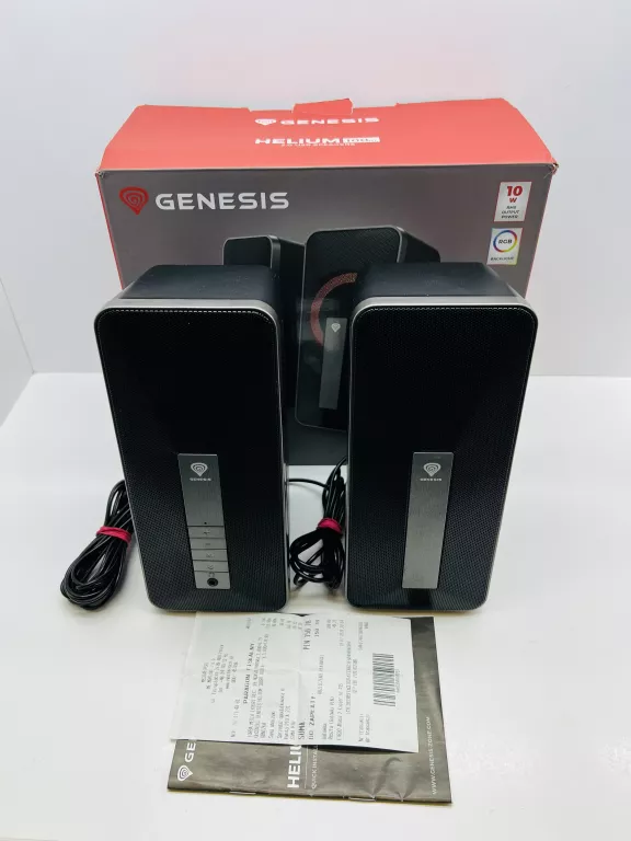 GŁOŚNIKI KOMPUTEROWE GENESIS HELIUM 100BT 2.0 RGB GWARANCJA !!!